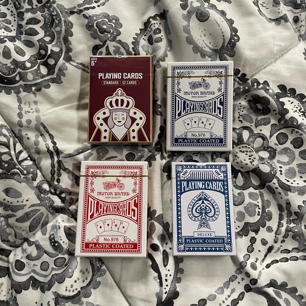 Others Follow Playing Cards Set - Red, Blue, and White